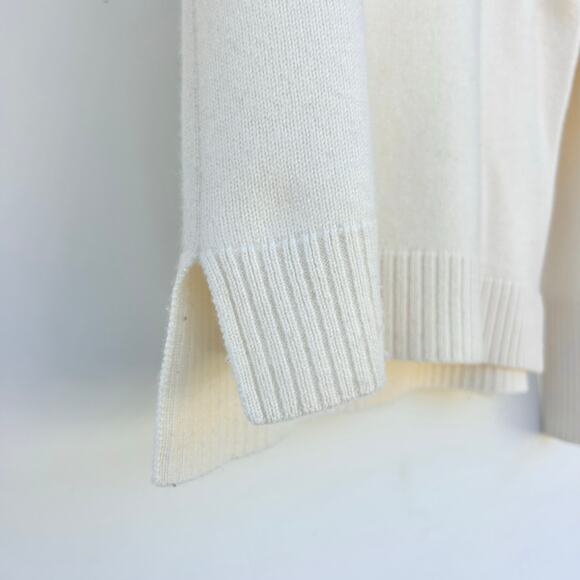 J. McLaughlin Dina Clara Cashmere Turtleneck Sweater Ecru Ivory Jumper XS - Picture 8 of 10